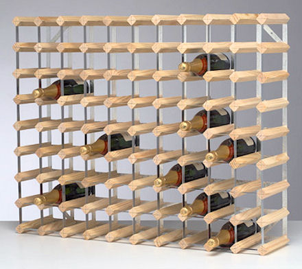 Craft Ideas Empty Wine Bottles on Traditional Wine Rack   90 Bottle   Wine Racks   Wine Storage