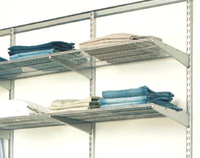 60cm x 40cm Ventilated Shelf - Platinum - Home Storage Systems From 